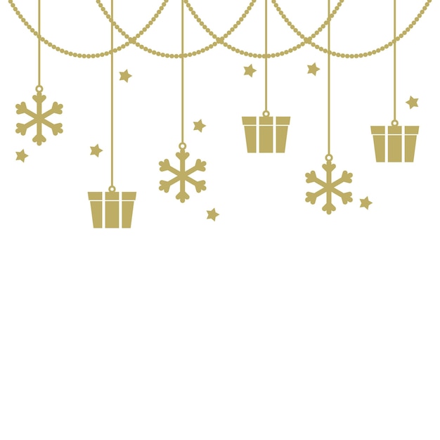 Decoración del encabezado navideño