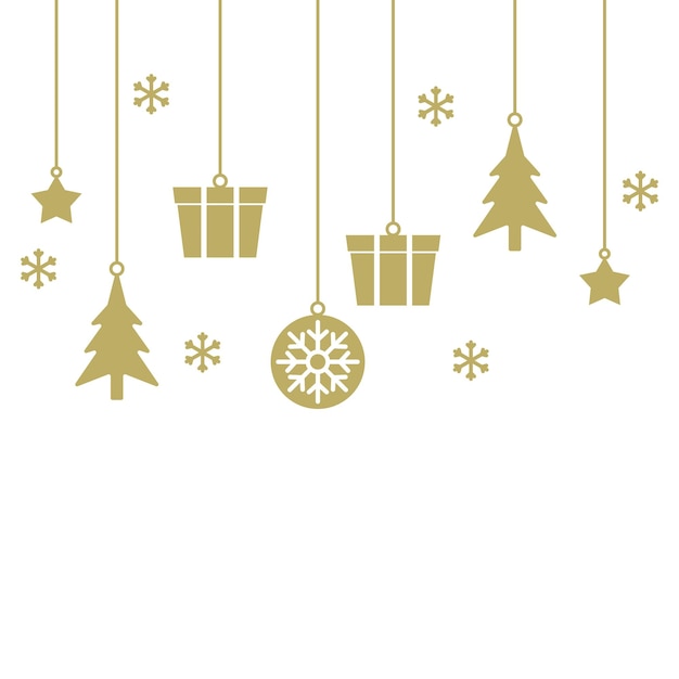 Decoración del encabezado navideño