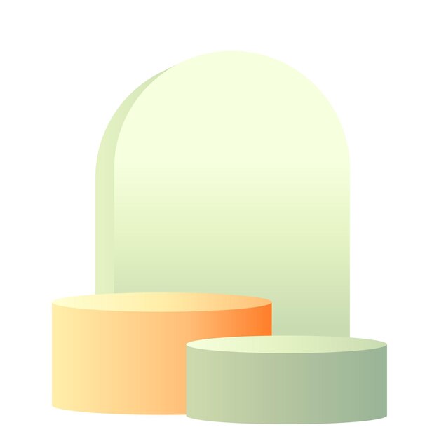 Decoración estética moderna del podio