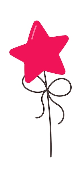Decoración de estrella en un palo