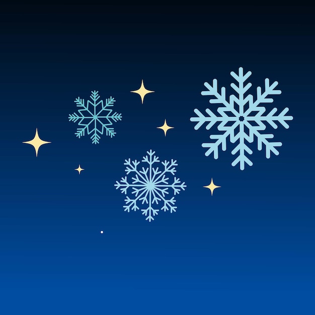 Decoración de fondo de copos de nieve de invierno