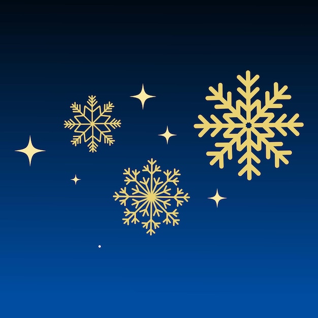 Decoración de fondo de copos de nieve de invierno