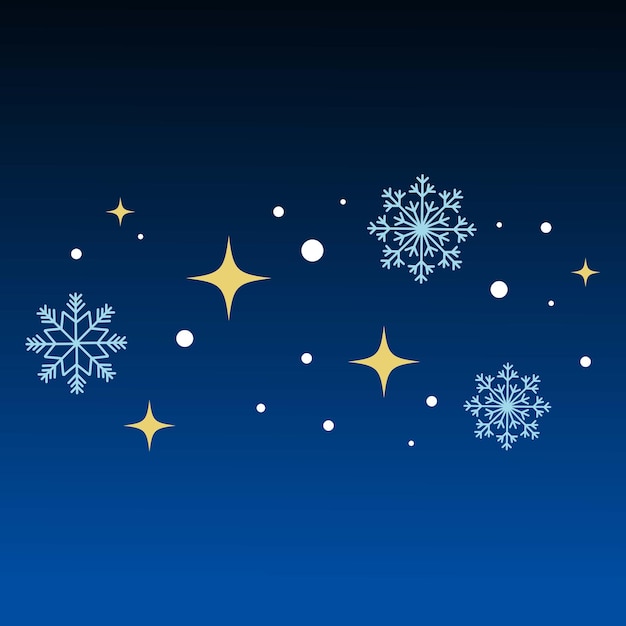 Decoración de fondo de copos de nieve de invierno