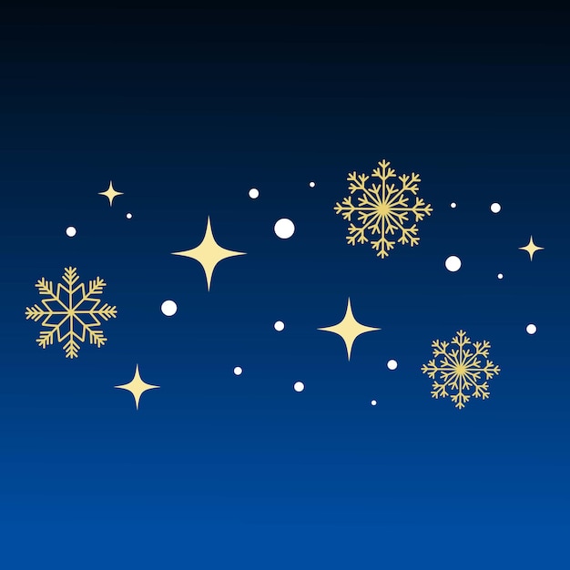 Decoración de fondo de copos de nieve de invierno