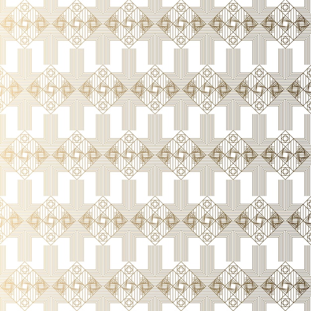 Decoración de fondo vectorial con elementos minimalistas en color oro