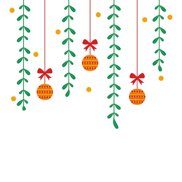 Decoración de la frontera de las hojas de Navidad
