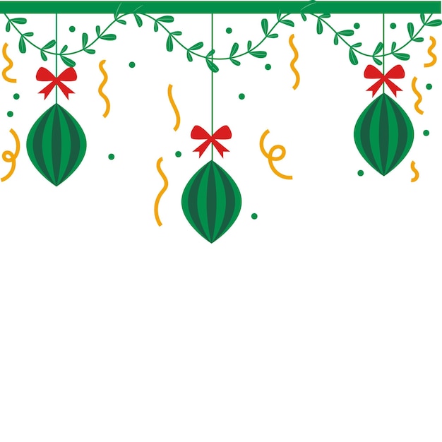 Decoración de la frontera de las hojas de Navidad