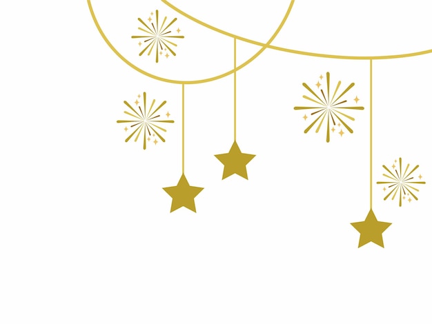 Decoración de fuegos artificiales de Año Nuevo
