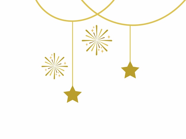 Decoración de fuegos artificiales de Año Nuevo