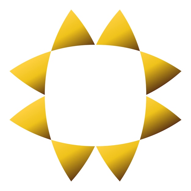 Decoración de geometría dorada de lujo