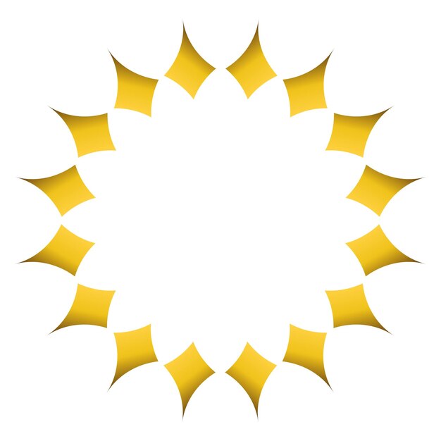 Decoración de geometría dorada de lujo