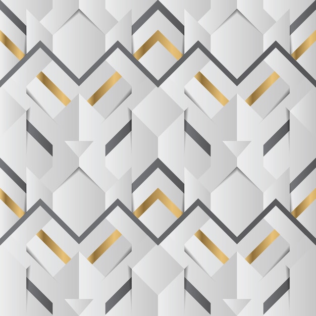 Decoración geométrica abstracta rayas patrón transparente blanco y dorado