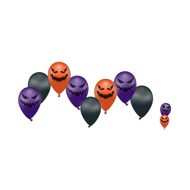 Vector decoración de globos de halloween