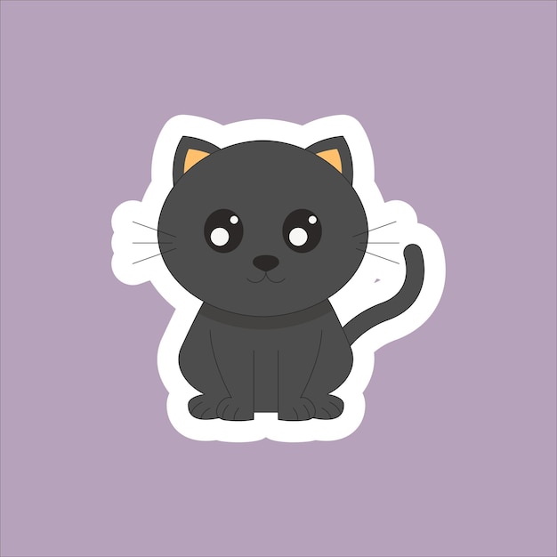 Decoración de halloween gato negro