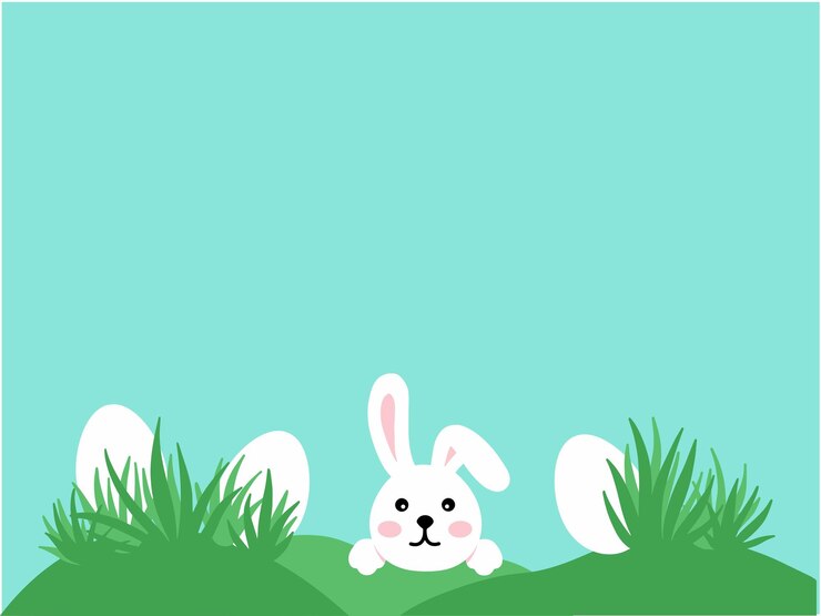 Vector decoración de la hierba en el día de pascua