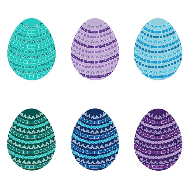 Vector decoración de huevos de pascua