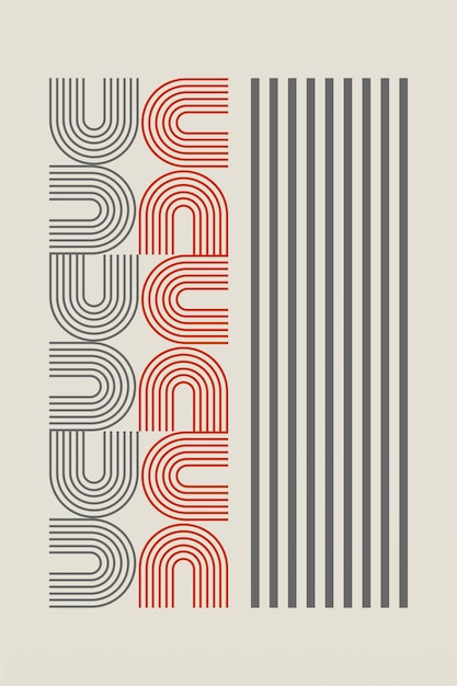 Decoración imprimible del hogar Bauhaus