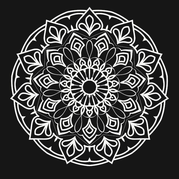 Decoración de lujo étnico abstracto mandala inconsútil ramadan yoga indio puja patrón geométrico alpona