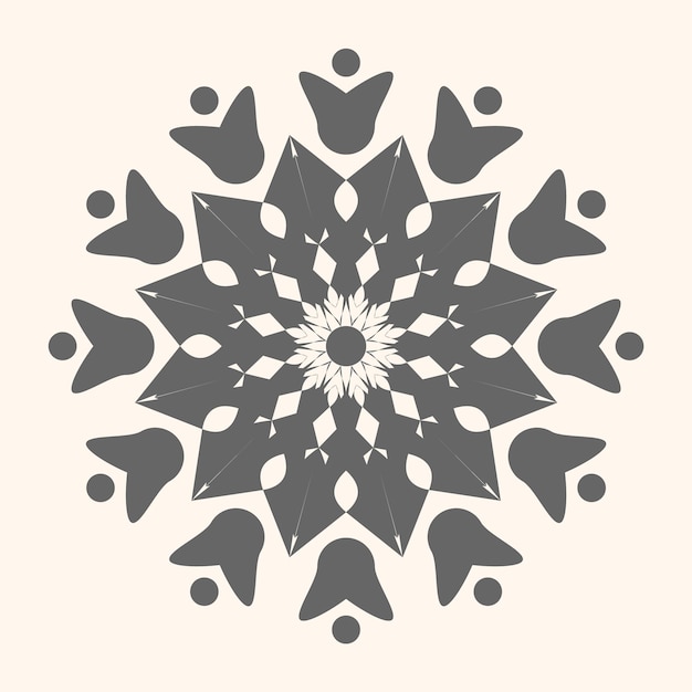 Decoración de mandala vectorial para su diseño Elementos decorativos vintage Fondo dibujado a mano Islam Ara