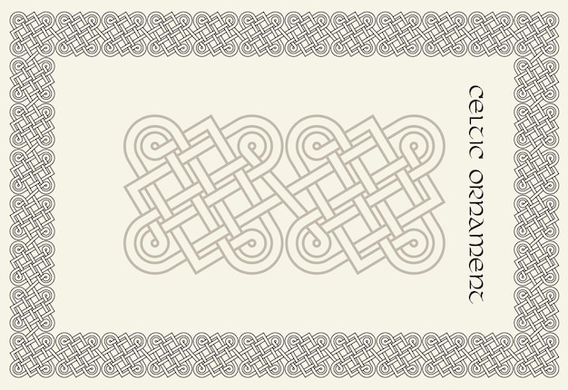 Decoración de marco celta