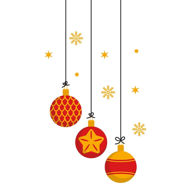 Decoración del marco de la ornamentación de la bola de Navidad