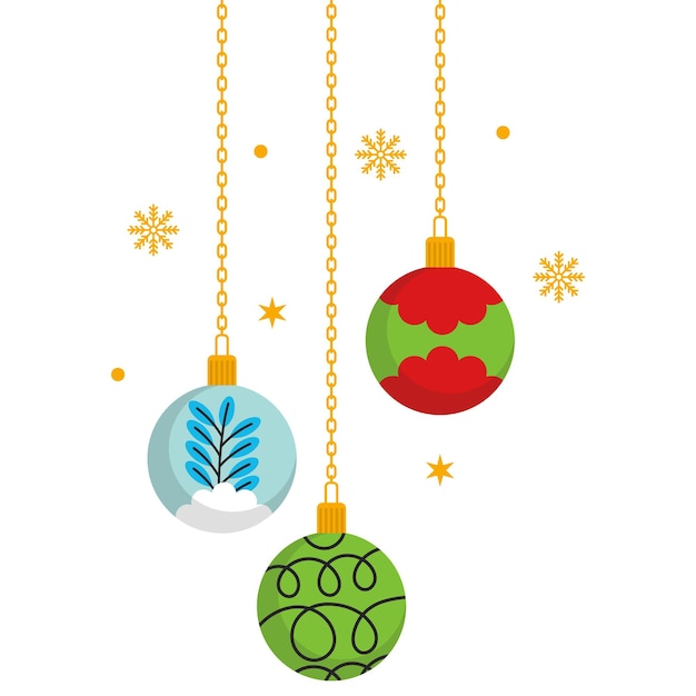 Decoración del marco de la ornamentación de la bola de Navidad