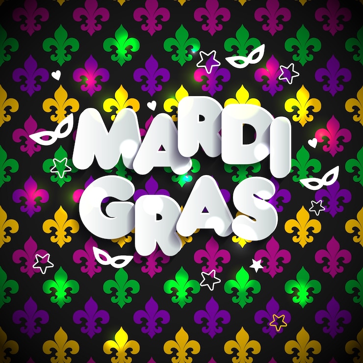 Vector decoración de mardi gras