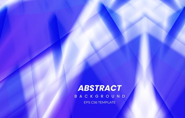 Decoración moderna de color blanco con estilo abstracto y plantilla de vector de diseño de fondo de color azul