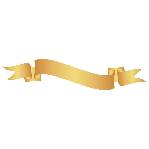 Decoración moderna y elegante de banderas de oro