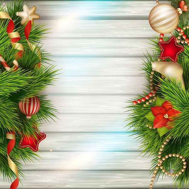 Decoración de Navidad de fondo.