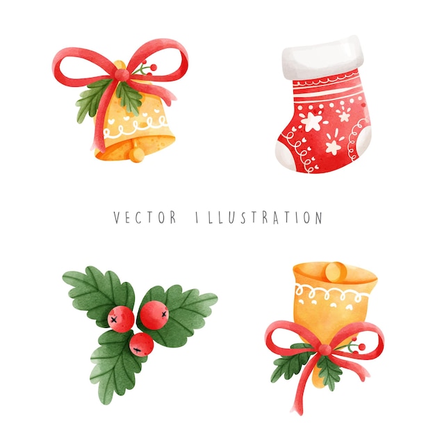 Vector la decoración de navidad