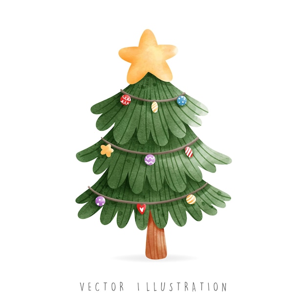 Vector la decoración de navidad