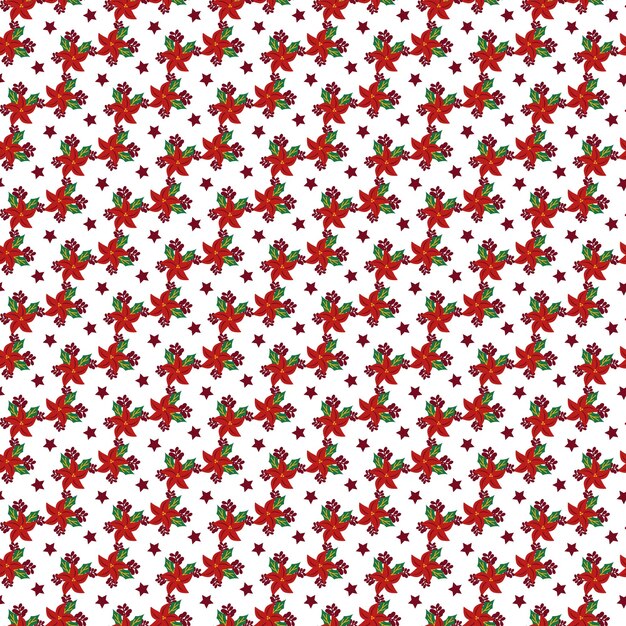 Decoración navideña vectorial gratuita en diseño plano
