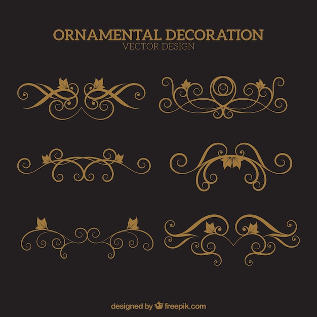 Vector la decoración ornamental de la vendimia