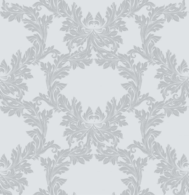 Decoración de ornamento hecho a mano de patrón de Damasco. Texturas de fondo barroco