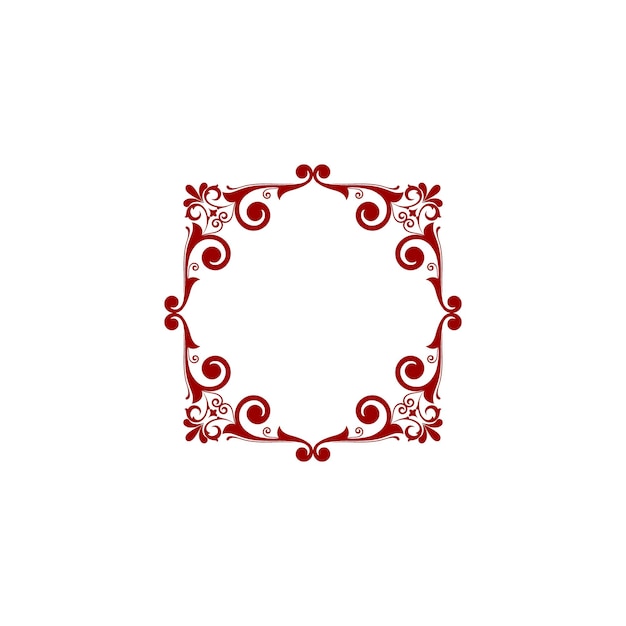 Decoración de plantilla de adorno de frontera islámica