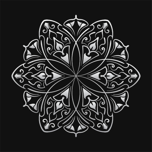Decoración redonda ornamental diseño de mandala