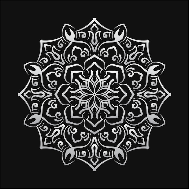 Decoración redonda ornamental diseño de mandala