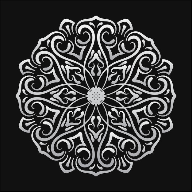 Decoración redonda ornamental diseño de mandala