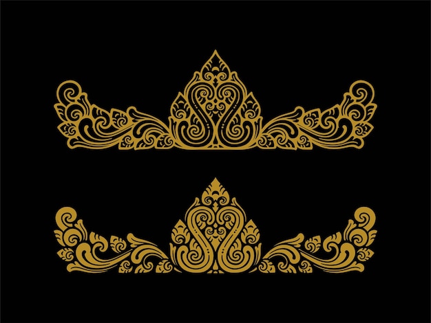 Decoración de tatuajes con el logotipo del vector de ornamento balinés