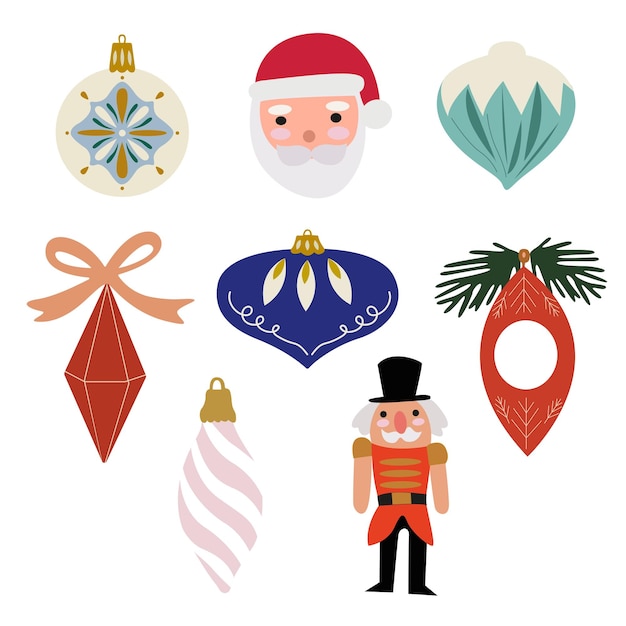 Decoraciones y juguetes tradicionales para el árbol de Navidad Corona de Navidad Hombre de nieve Hombre de pan de jengibre Papá Noel