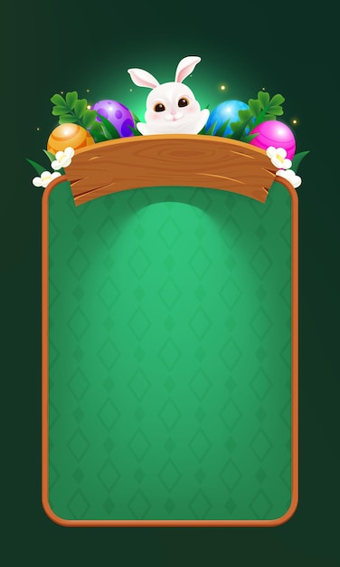 Decoraciones de Pascua pintadas a mano por vectores