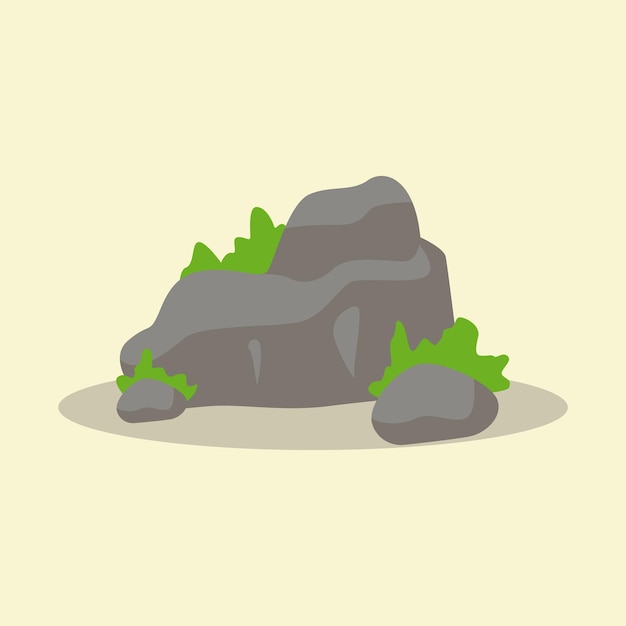 Decoraciones de piedra de roca plana