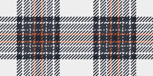 Decorar obras de arte textiles de tartan de comprobación tela de textura sin costura patrón de primavera vector de fondo a cuadros en colores oscuros y blancos