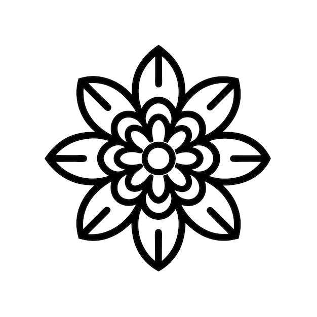 Decorativa línea de flores arte ilustración impresión hermosa tela colorida flor vintage boda
