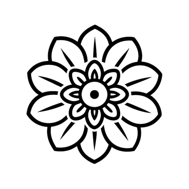 Decorativa línea de flores arte ilustración impresión hermosa tela colorida flor vintage boda