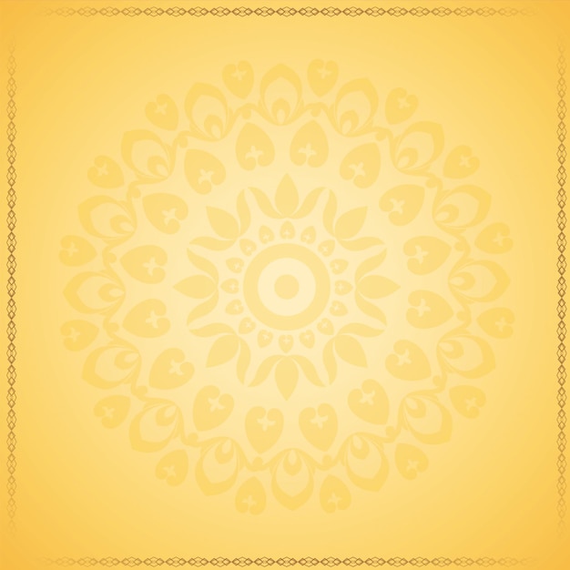 Decorative Mandala Pattern Fondo floral para el diseño de tarjetas de bodas Vector