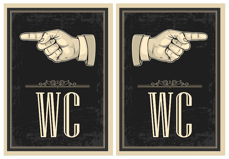 Vector dedo acusador vector ilustración vintage sobre fondo negro señal de mano para gráfico de información de póster web
