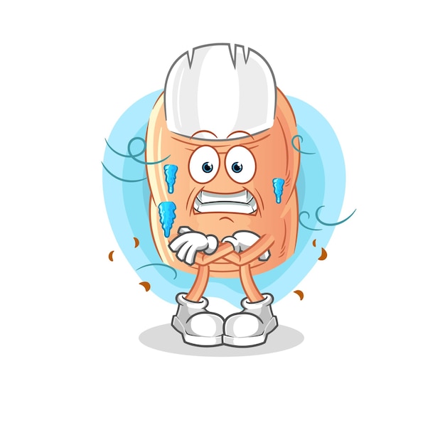 Dedo frío ilustración vector de caracteres