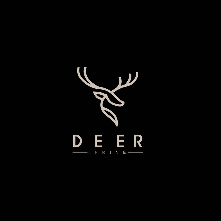 Deer Head Mascot Logo para deporte y Esport aislado